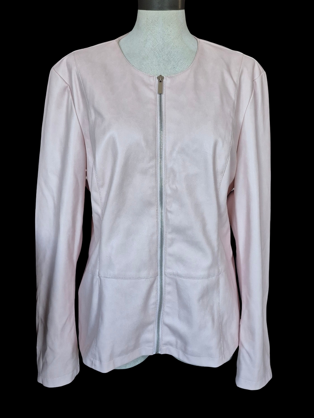 Bagatelle Collection Size XL Zip Front Faux Leather Jacket